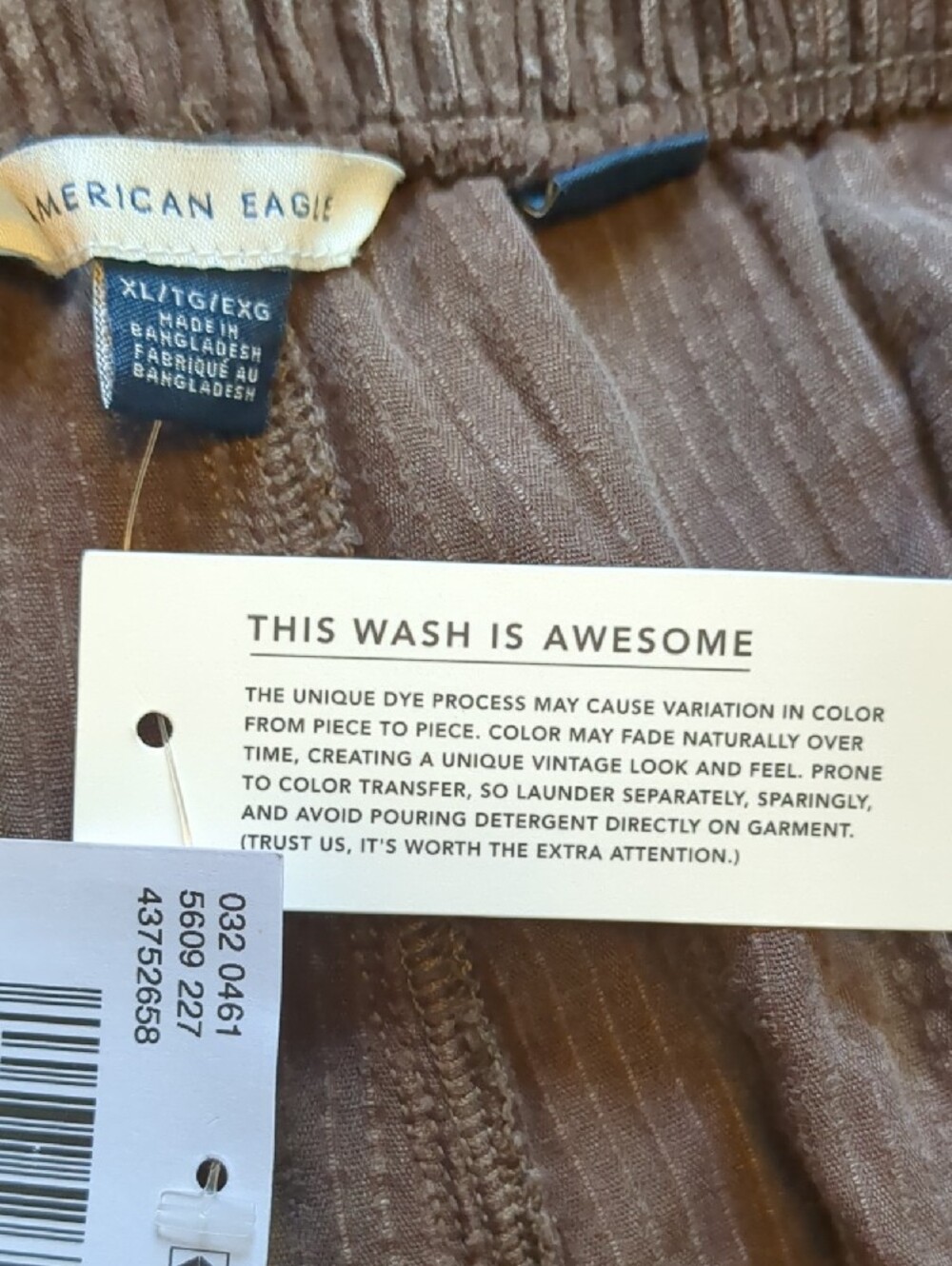 American Eagle Outfitters Wide-Leg Brown Corduroy Pants - Picture 5 of 7
